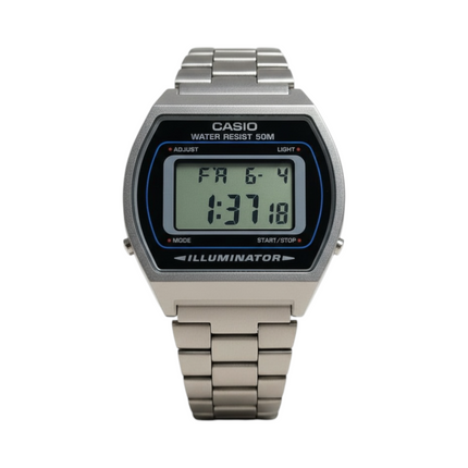 Orologio Uomo Casio B640WD-1AVEF Digitale Acciaio Retro Illuminator 5ATM