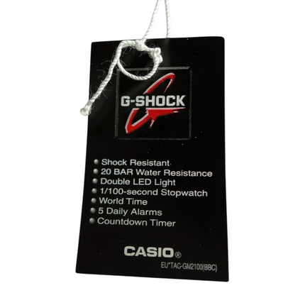 Orologio Uomo Casio G-Shock Acciaio Analogico Digitale Quadrante Blu WR 200m