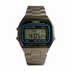 Orologio Uomo Casio A164WA-1VES Digitale Acciaio Vintage Cronografo WR