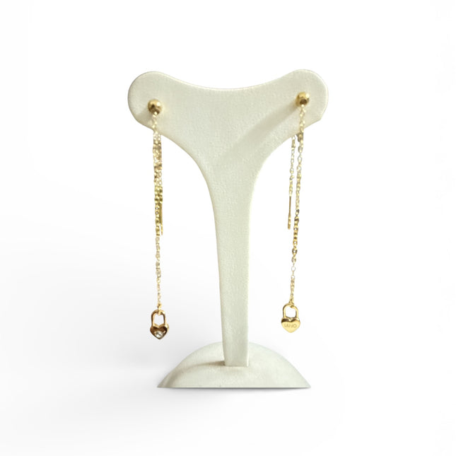 Orecchini Donna Liu Jo Pendenti Acciaio Dorato Catena Eleganti