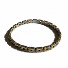 Bracciale Uomo Acciaio Inossidabile Catena Maglie 22cm Regolabile