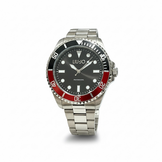 Orologio Uomo LiuJo TLJ2122 Acciaio Quarzo Nero Ghiera Bicolore