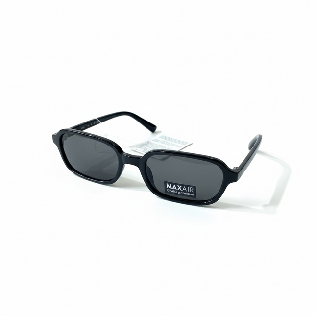 Occhiali da Sole MaxAir Neri UV400 Protezione Totale Unisex Rettangolari