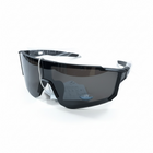 Occhiali da Sole Sportivi Unisex Neri Lente Unica UV400 Ciclismo Running