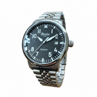 Orologio Uomo Mondia Aviator Acciaio Nero 44mm Jubilee Luminoso Data