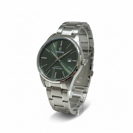 Orologio Uomo Festina F20530 Acciaio Quarzo Quadrante Verde 43mm 5ATM