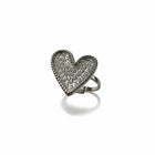 Anello Donna Shelly Acciaio Cuore Strass Misura Regolabile