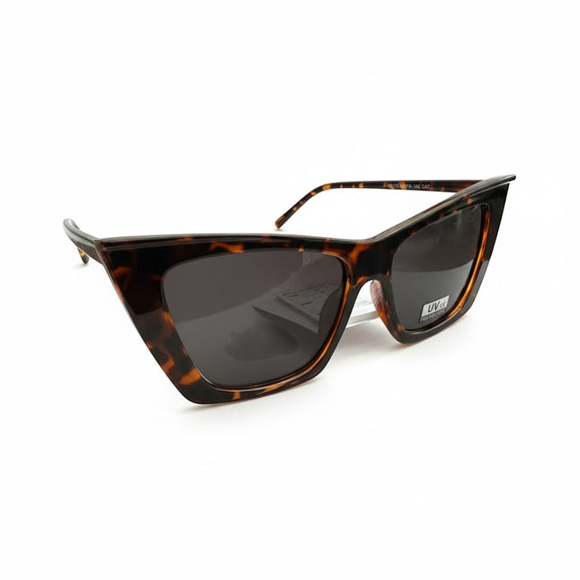 Occhiali da Sole Donna Cat-Eye Acetato Tartarugato Havana Lenti Fumé UV400