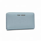 Portafoglio Donna Regina Schrecker Zip-Around Ecopelle Celeste Pastello 19x10cm