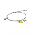 Bracciale Donna Shelly Charm Limone Acciaio Oro Argento Cornicello