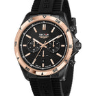 Cronografo Uomo Sector 650 R3271631004 Acciaio Oro Rosa 45mm Silicone 10ATM