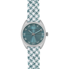 Orologio Uomo Roccobarocco RB0084 Quarzo Cinturino Tessuto Pied de Poule
