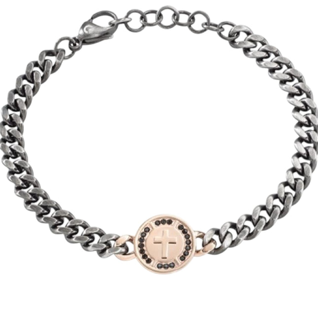 Bracciale Uomo Sector Strong Acciaio Anticato PVD Rosé 22cm SAIJ02