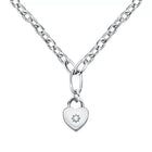 Collana Donna Morellato Abbraccio SAUB04 Acciaio Cuore Lucchetto