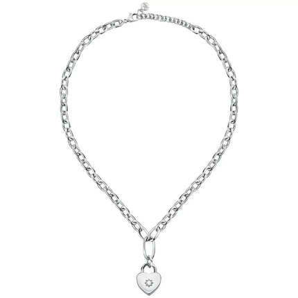 Collana Donna Morellato Abbraccio SAUB04 Acciaio Cuore Lucchetto