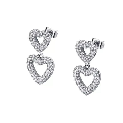 Orecchini Donna Morellato Bagliori SAVO29 Cuore Cristalli 20g