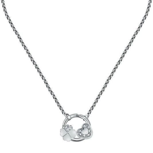 Morellato Collana girocollo acciaio drops ciondolo fortuna donna amore