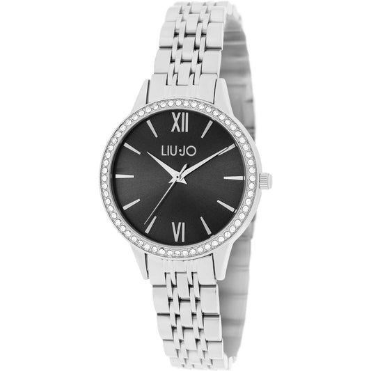 Orologio Donna LIU JO Luxury PRINCELY TLJ1996 Bracciale Acciaio Nero Quarzo