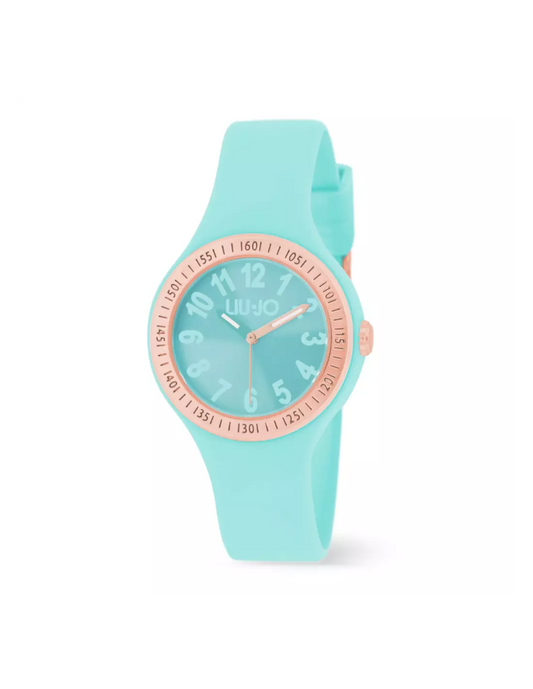 Liujo Orologio Al Quarzo Per Donna Con Cinturino In Silicone Turchese Tlj1933