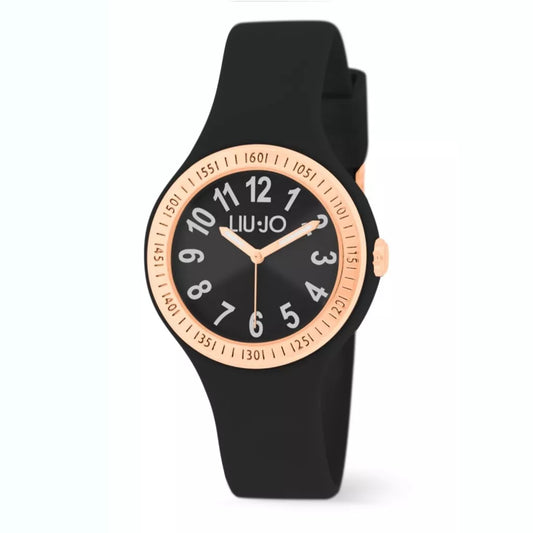 Liujo Orologio Al Quarzo Donna Cinturino in Silicone Nero TLJ1938