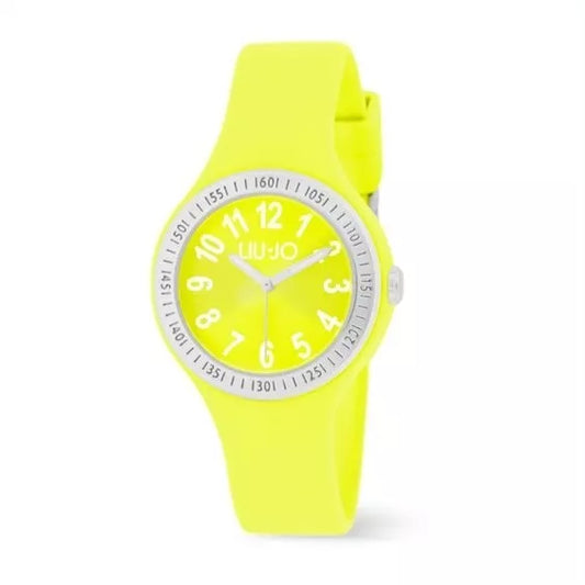 Liujo Orologio Al Quarzo Per Donna E Cinturino In Silicone Giallo Fluo Tlj1943