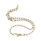 Collana donna Guess UBN29028 in acciaio dorato con ciondolo nodo e cristalli