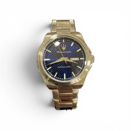 Orologio Maserati Velocità uomo automatico quadrante blu fronte