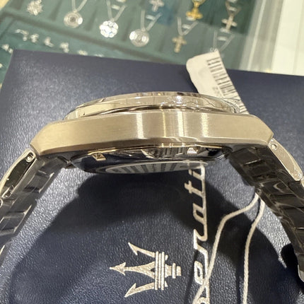 Orologio Maserati Velocità versione acciaio silver fronte