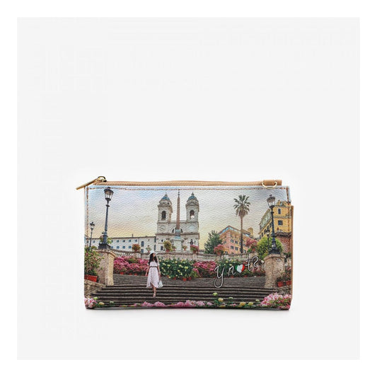 Borsetta Pochette con tracolla in metallo Ynot per donna documenti monete