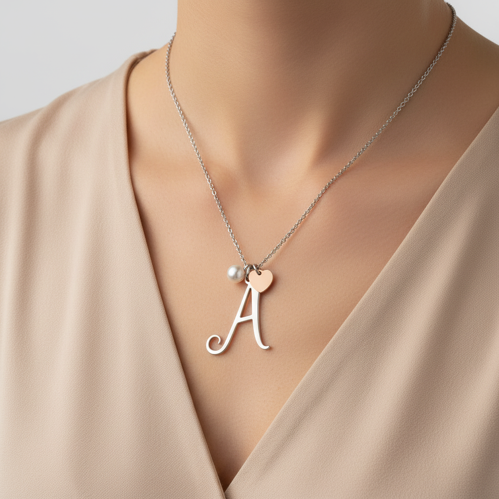 Collana 2JEWELS con Iniziale 251619 indossata