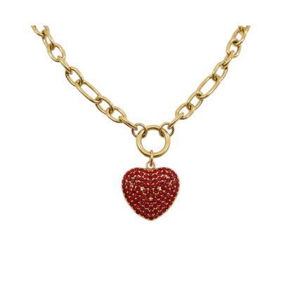 Collana cuore rosso hero