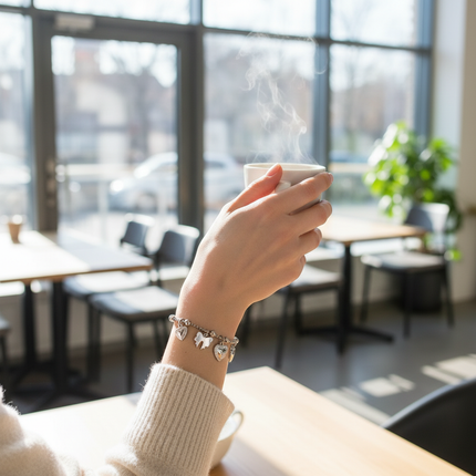 Foto lifestyle al caffè