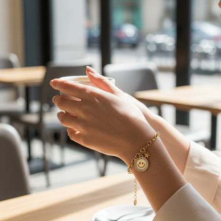 Foto lifestyle al caffè