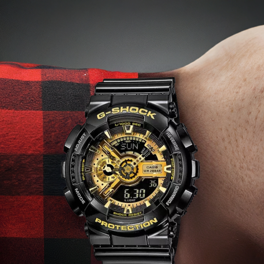 Casio G-Shock GA-110GB-1AER Nero & Oro - Orologio Sportivo Resistente 200m