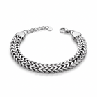 Bracciale Donna Shelly Acciaio 316L Argento Maglie Intrecciate Chevron 19cm