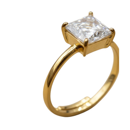 Dettaglio anello regolabile oro - comfort e vestibilità