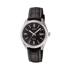 Orologio Donna Casio LTP-1302L-1A Analogico Pelle Nera Datario 50m
