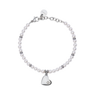 Bracciale Donna 2Jewels 232339 Acciaio Perle Ciondolo Cuore Regolabile
