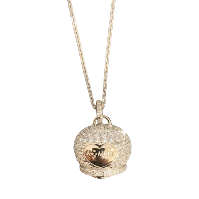 Collana Donna Amen CLPBZBB Argento 925 Girocollo Campanella Zirconi 40g