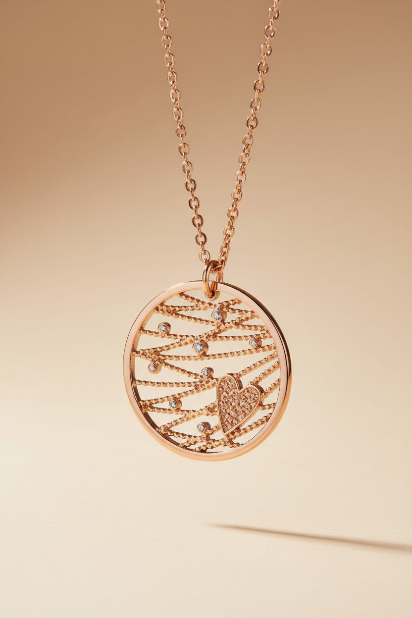 Dettaglio cuore cristalli