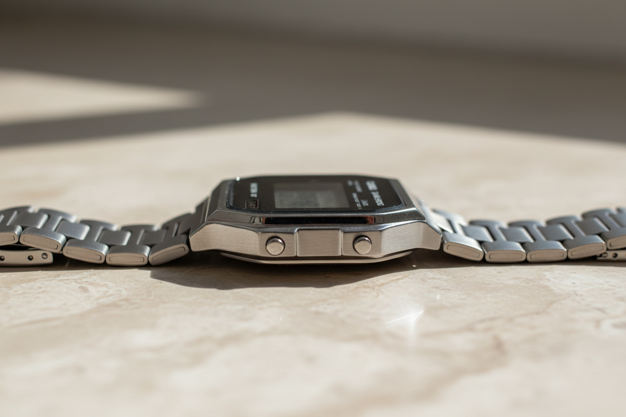 Profilo laterale vintage Casio digitale