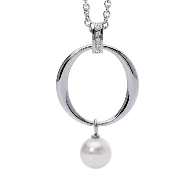2JEWELS Girocollo Donna Acciaio Ciondolo Perla Elegante 251832