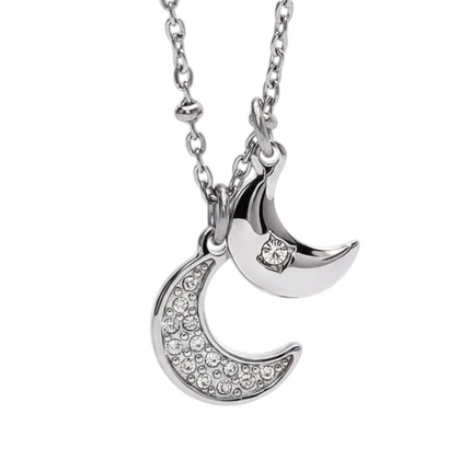 Girocollo Donna 2Jewels 251825 Acciaio 316L Cristalli Bianchi Pendenti Elegante