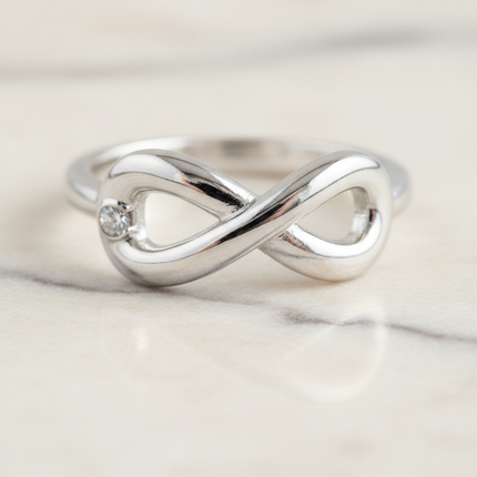 Dettaglio fascia anello acciaio lucido 2Jewels amore eterno