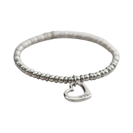 Ciondolo cuore bracciale 2JEWELS - dettaglio cristalli e design romantico