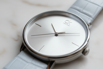 Dettaglio quadrante argento sunray - finitura premium