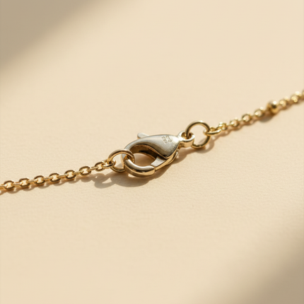 Dettaglio chiusura sicura collana acciaio inox