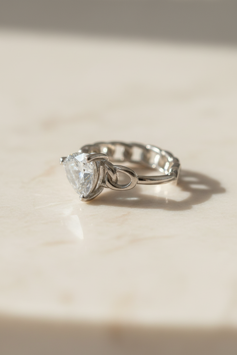 Dettaglio Catena Argento Intrecciata