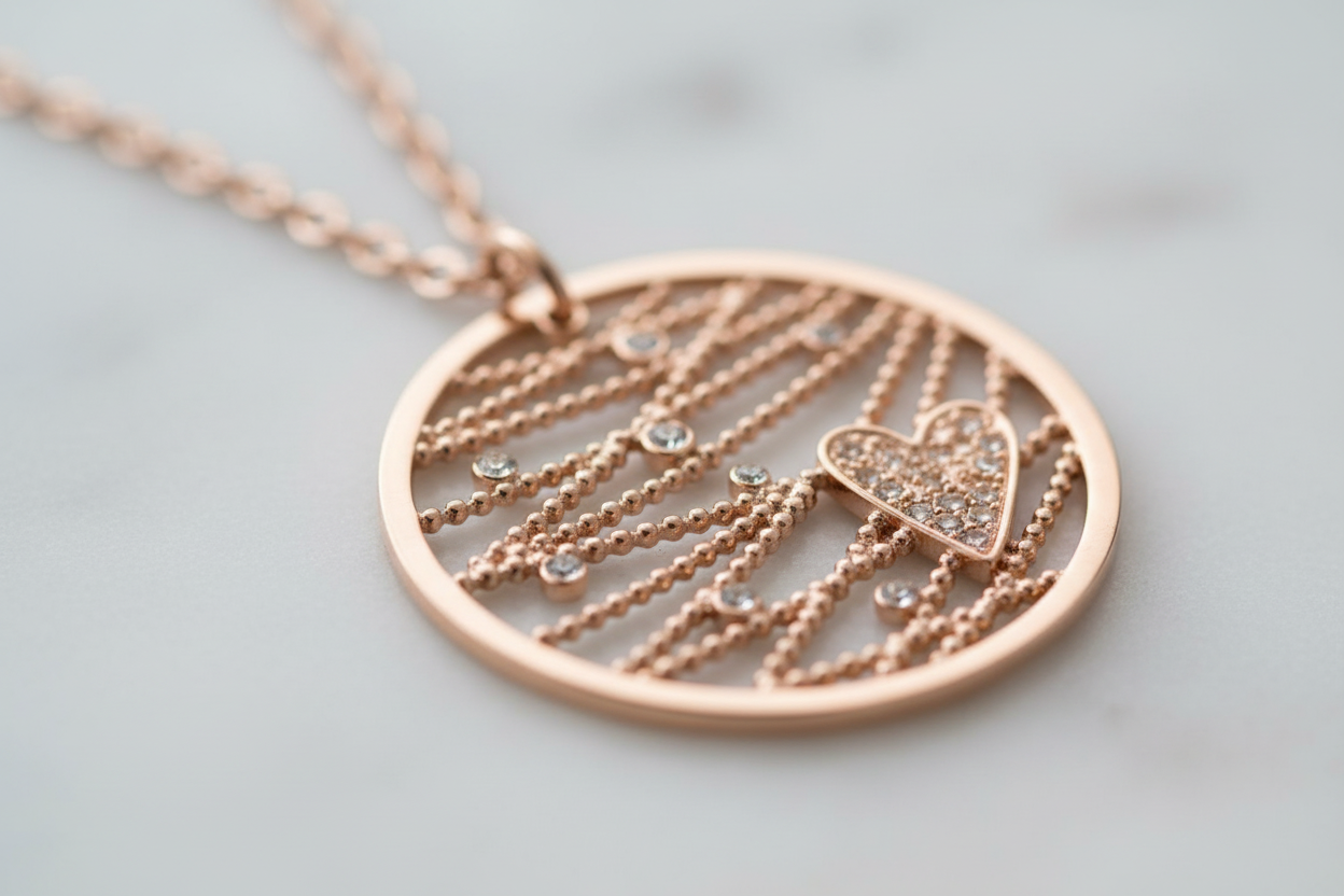 Dettaglio collana rosé