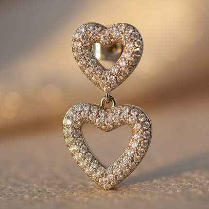 Dettaglio cuore cristalli